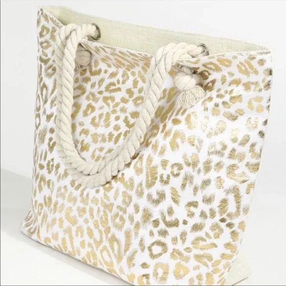 Beautiful Metallic Shiny Leopard Print Bag - Picture 10 of 14
